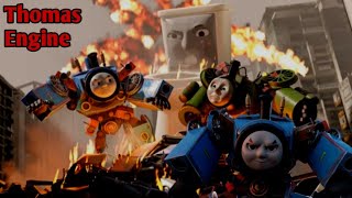 thomas tank engine/titan fight thomas and titan percy @Thomassecret687