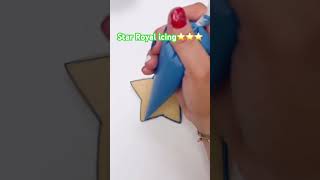 Star royal icing⭐️⭐️🌟⭐️🌟 #art #diy #cookies #celebration #cooky #customcookies #artist #star #fun