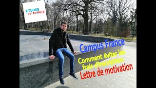 lettre de motivation-Frais d'étude-les frais d'inscription- France visa- TLS contact 2021