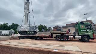 Heavy Lift | Portobello | Electrical Transformers unloaded & positioned | Edinburgh