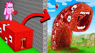 I Cheated With TRAIN EATER WORM In Minecraft Build Battle!