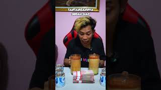 Minum susu kental 5 kaleng