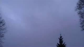 Tuesday January 23 2018 Time Lapse Sky Clouds Connecticut Filmed South Heavy Rain Morning Mild Day