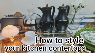 How to style your kitchen contertops [unboxing ]@shainaslifestyle3267