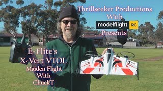 E-Flite X-Vert Vtol Maiden Flight with ChuckT