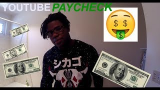 First YOUTUBE PAYCHECK$$$ How much do small youtubers make?