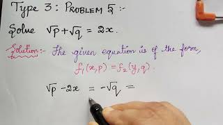 type 3|| problem 5||standard forms||nonlinear partial differential equations