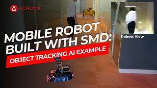 Mobile Robot built with SMD: Object Tracking AI Example