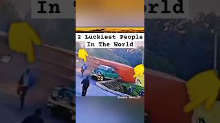 Luckiest people in the world caught on camera| Both escaped unhurt