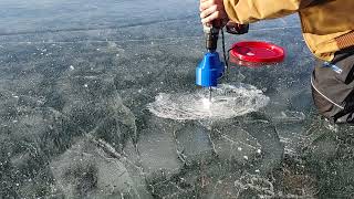 11 Mile Reservoir Ice Cracking - 1/9/2022