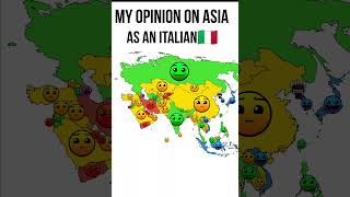 My Opinion On Asia As An Italian🇮🇹 #shorts #mapping #geography