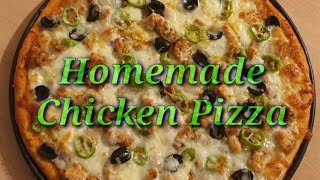 HOW TO MAKE AMERICAN RESTAURANT STYLE CHICKEN TIKKA PIZZA AT HOME/CHICKENPIZZA BY TASTY FOOD RECIPES