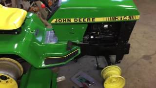 john deere 314 resto part 4 almost back together