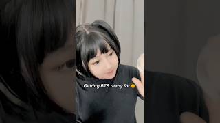 BTS make up and dress up for 🎃 lol 😂 #bts #holloween #btsarmy #shorts #pov