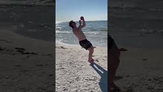 Backflip on the Beach! #fitness #beach #bodybuilding