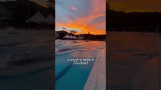 15 seconds of a swimming sunrise