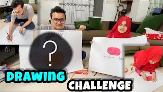 Husband vs Wife drawing challenge🎨||who made the best drawing🤣?