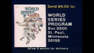 1983 World Series Program - MLB Promo