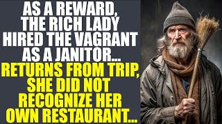 Rich Lady Hired Vagrant As Janitor... Returns From Trip, She Did Not  Recognize Her Own Restaurant