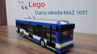 Lego троллейбус Ganz-skoda-МАЗ 103T