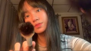 ASMR เเคะหูด้วยขนไมค์สุดจั๊กจี้ เเปรงหน้า ขูดไมค์ ขนลุกซู่ brushing your ear and face.