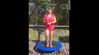 Exercising on a rebounder