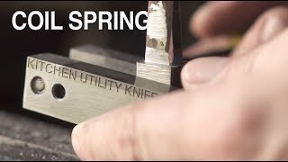 Grinding and Finishing My Coil Spring Kitchen Utility Knife