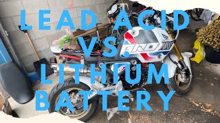 Lead Acid Battery 🪫 Removal & Lithium Install 🔋 😃💪 Honda Grom Motorcycle 🏍️