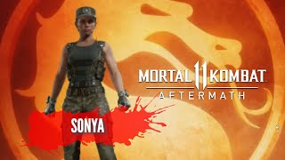 MK 11 Aftermath - Sonya (Combos+Arcade Ladder)