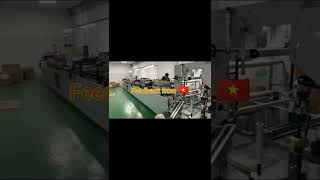 zipper pouch bag making machine running at customer plant at vietnam