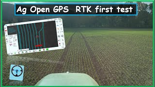 AgOpenGPS  RTK first test John Deere 6800