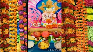 Ganpati Decoration|| Ganpati decoration ideas for home||Ganesh decorations