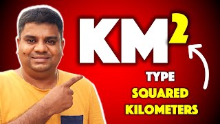 How to Write km2 in Word on Laptop [ Shortcut Key ]👍👍