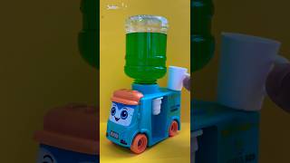 Blue mini bus with green fruit juice #shorts #viral #foryou #satisfying loop