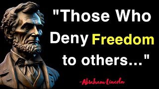 10 Best Inspirational Quotes of Abraham Lincoln to Motivate and Uplift You| Quotes| Wisdom Quotes|