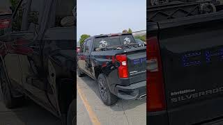 SEMPER FI - US FLAG- OLD GLORY ON DISPLAY  #marine #shorts #semperfi #flag #siverado #truck #usa