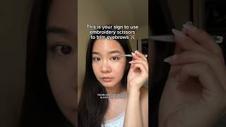 How to trim your eyebrows!!