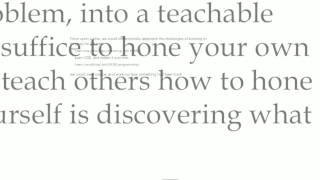 In praise of simplicity  - John Allsopp