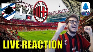 CHE SUDATA - CON IL CUORE!!!! SAMPDORIA - MILAN 1-2 // LIVE REACTION