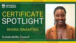 Rhona Sinamtwa  - Certificate Spotlight