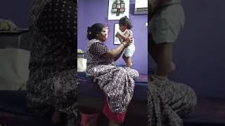 Laddy Baby Fighting with Grandma❤# Funny Moment #Cuteness Overload @ Mazhali Peachu 😍