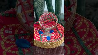 KarwaChauth Special Radh Rani ke liye thal decoration #shorts #trendingshorts #karwachauth #karwar