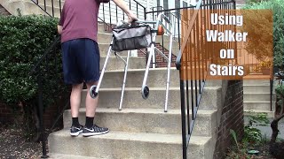 How to Use a Walker on Stairs for Leg Lengthening Surgery Patients