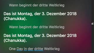 Wann beginnt cder Dritte Weltkrieg? Geheiminfo von Apple. Siri?