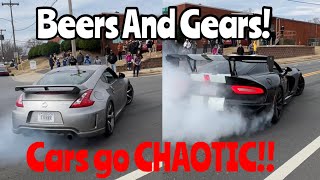 Cars leaving Beers And Gears Charlotte! | 2/26/22 | The MOST CHAOTIC show I have ever been to!!