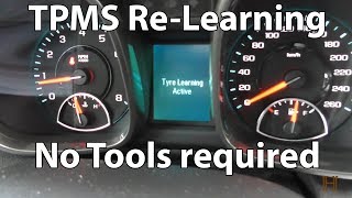 How to program TPMS Sensors 2013 - 2015 Chevy Malibu no tool required