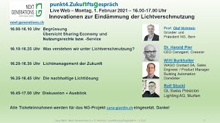 Punkt4.zukuNftsGespräch - 1. Februar 2021 - Innovationen zur Eindämmung der Lichtverschmutzung