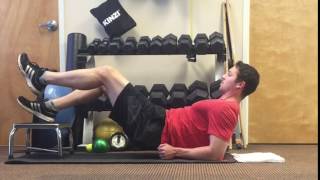 Bunkie Test for Core Strength - Position 3 for right leg