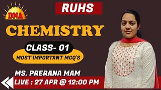 Chemistry MCQ SERIES By Prerana Ma'am | DNA Nursing Coaching | #nursingentranceexam