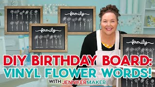 💐🎉 Cricut Trend! Delicate Flower Word Stem SVGs For Family Signs! 💐🎉